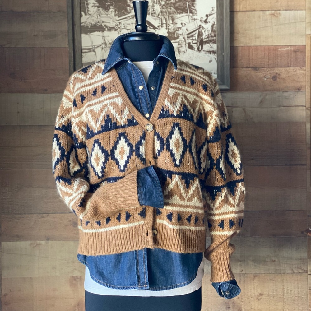 Golden Aztec Sweater